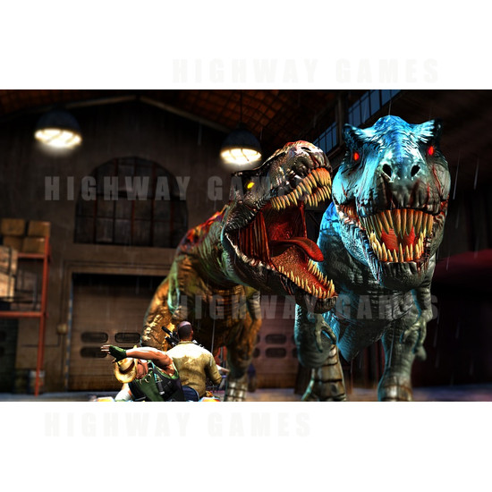 Jurassic Park Arcade Environmental SD Machine - Jurassic Park Arcade Machine Screenshot
