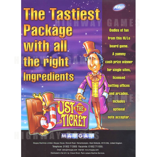 Just The Ticket - Brochure Front