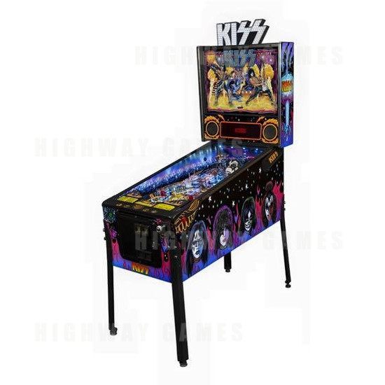 KISS Pro Pinball Machine - KISS Pro Pinball Machine with LED Marquee