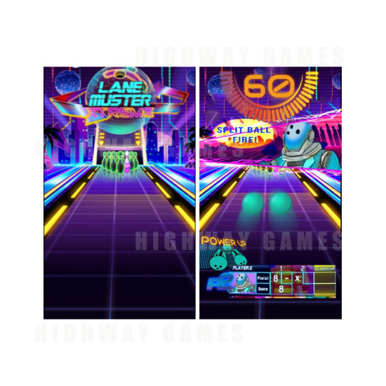 Lane Master Xtreme Ticket Redemption Game - Ticket Version - Lane Master Xtreme - Screen