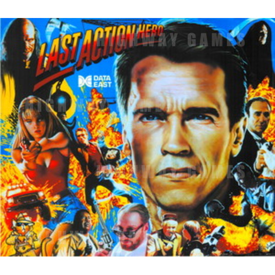 Last Action Hero Pinball Machine - Backglass