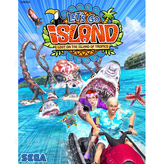 Let's Go Island Motion DX Arcade Machine - Brochure Front