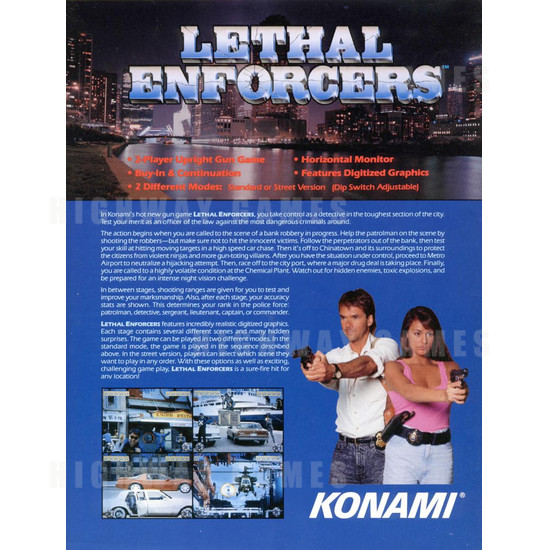 Lethal Enforcers - Brochure Back