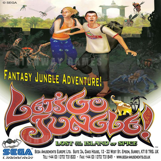 Let's Go Jungle DX Arcade Machine - Brochure Front