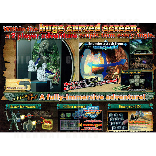 Lost Land Adventure Arcade Machine - Brochure Inside