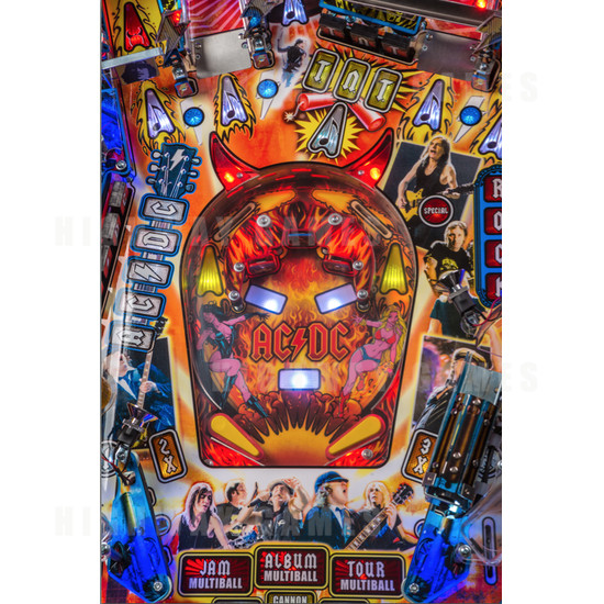 Luci Premium AC/DC Pinball Machine - Lower Playfield