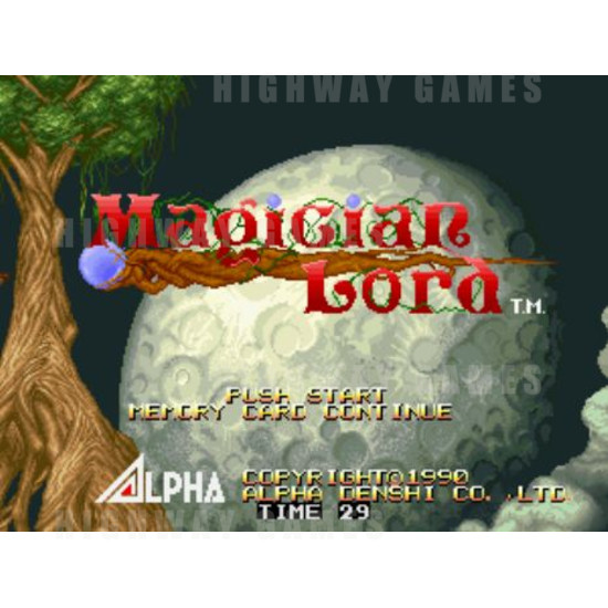 Magician Lord - Title Screen 37KB JPG