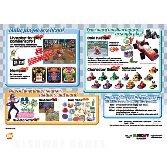 Mario Kart Arcade GP 2 (SDX) - Brochure Back