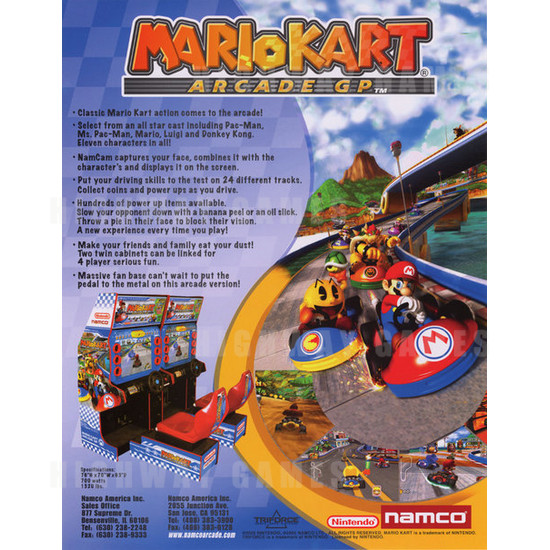 Mario Kart GP Arcade Driving Machine - Brochure