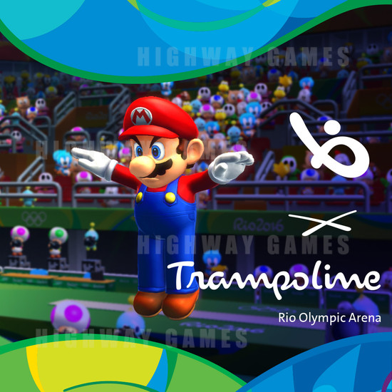 Mario & Sonic at the Rio 2016 Olympic Games Arcade Edition - Game event: trampoline