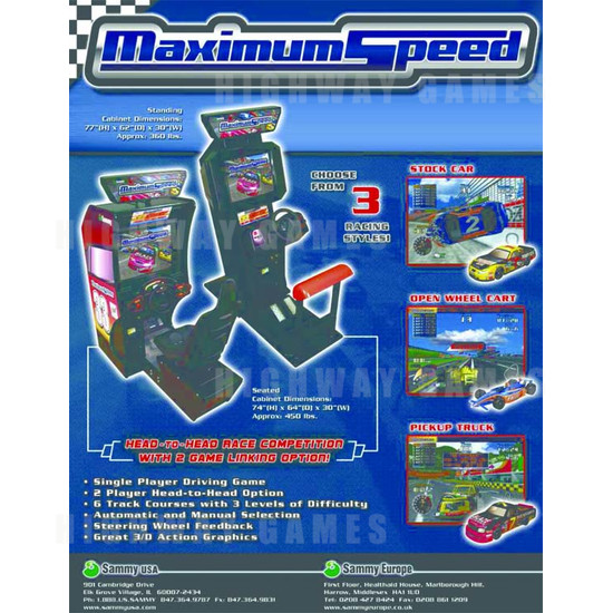 Maximum Speed - Brochure Back