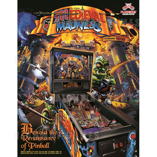 Medieval Madness Remake Standard Pinball Machine - Medieval Madness Remake Standard Pinball Machine Flyer