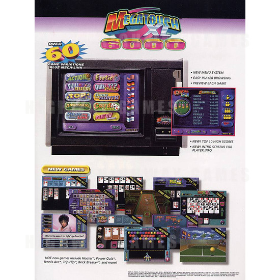 Megatouch XL 6000 - Brochure Back