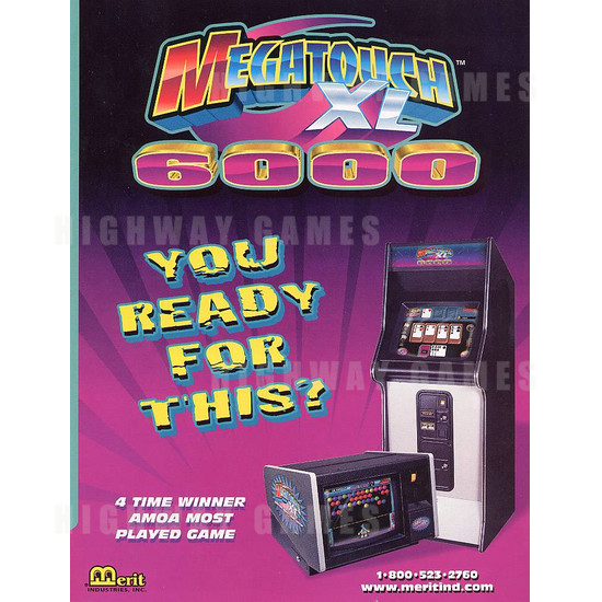 Megatouch XL 6000 - Brochure Front