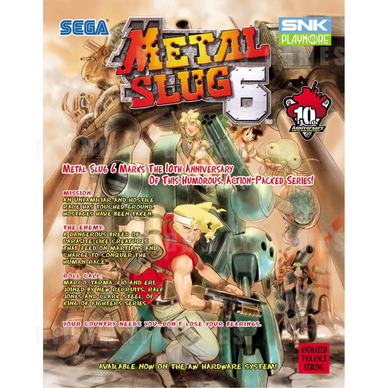 Metal Slug 6 - Brochure Front