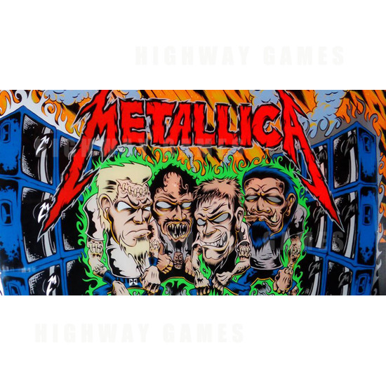 Metallica Pinball Pro Machine - Backart