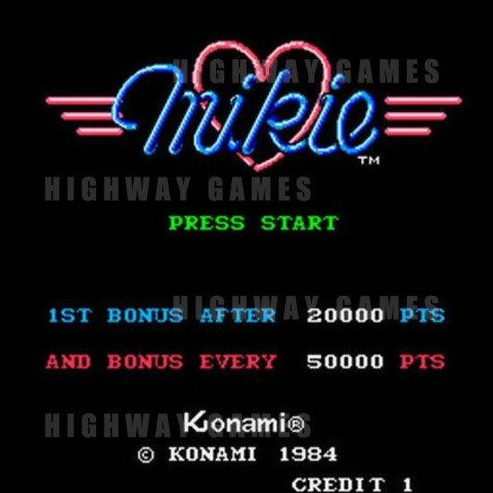 Mikie - Title Screen 22KB JPG