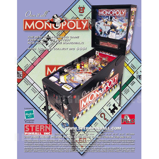 Monopoly Pinball (2001) - Brochure