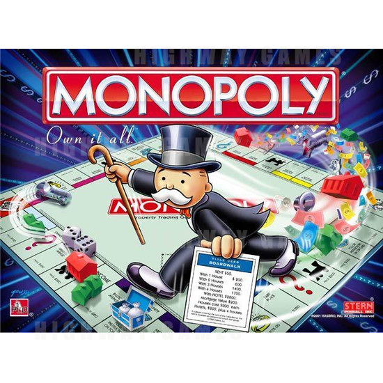 Monopoly Pinball (2001) - Backglass