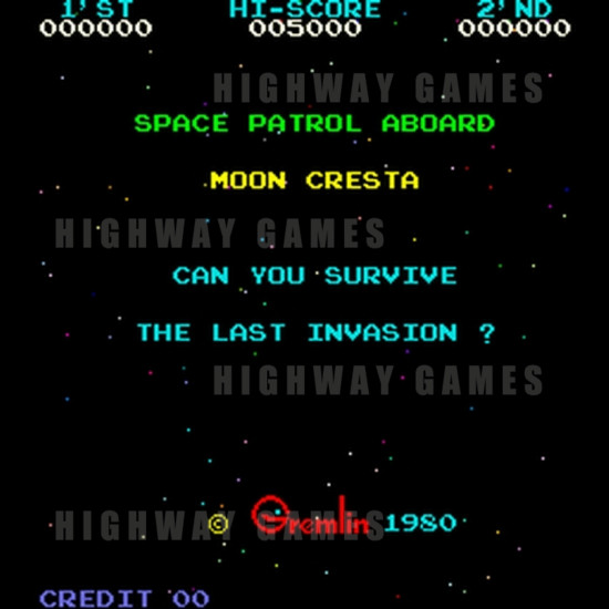 Moon Cresta - Title Screen 78KB JPG