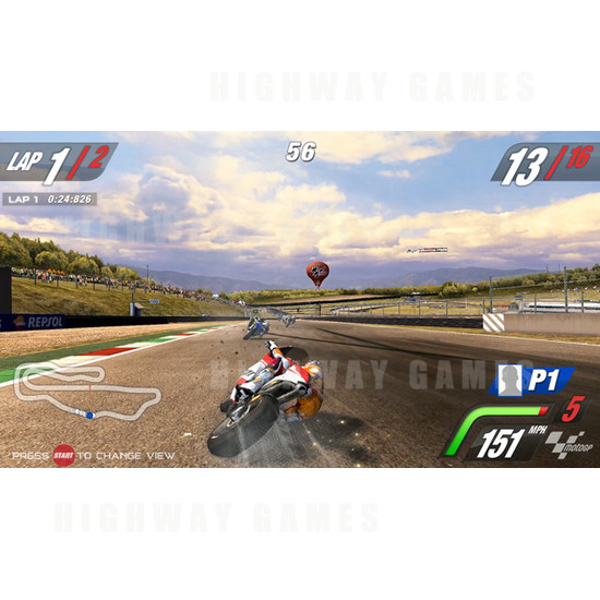 MotoGP Arcade Machine - MotoGP Screenshot - Italy