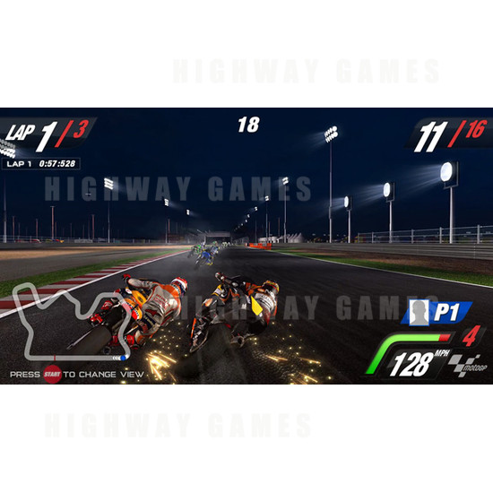 MotoGP Arcade Machine - MotoGP Screenshot - Qatar