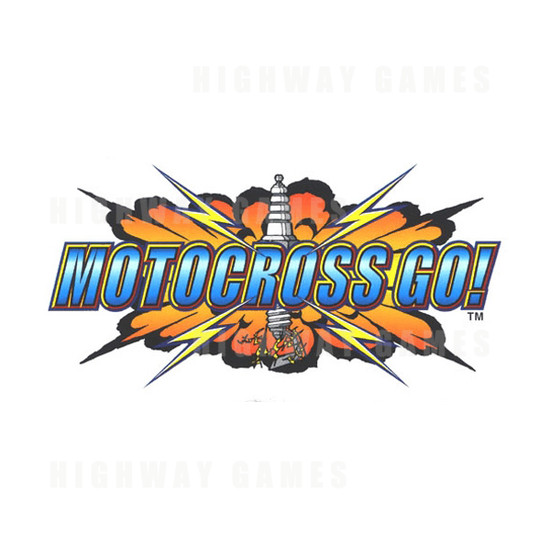 Motorcross Go! Twin DX Arcade Machine - Logo