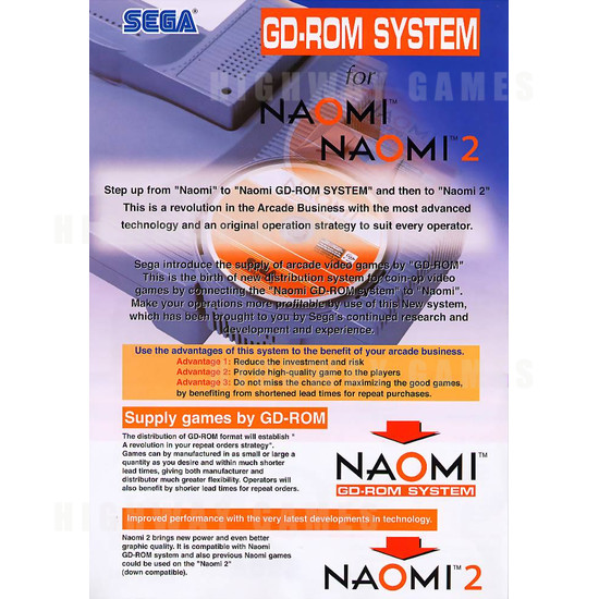 Naomi GD-Rom System - Brochure