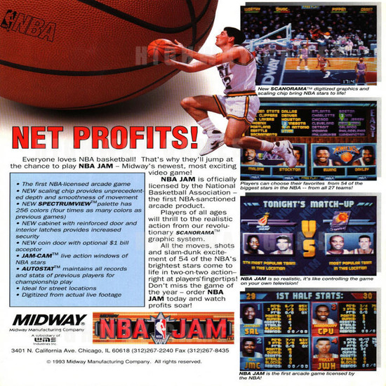NBA Jam - Brochure