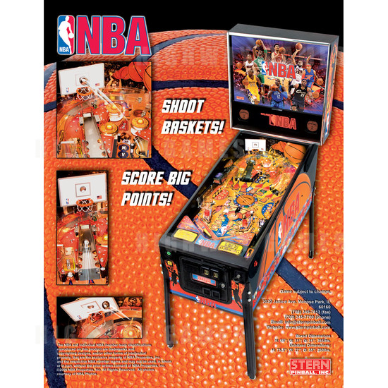 NBA Pinball (2009) - Brochure