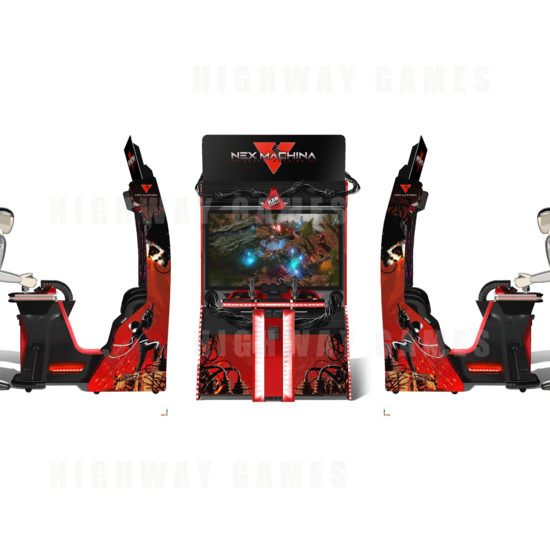 Nex Machina Arcade Game - Cabinet concept. Housemarque has collaborated with Raw Thrills