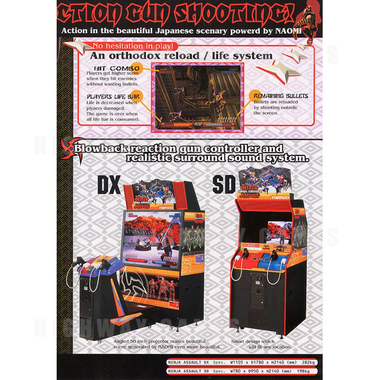 Ninja Assault SD - Brochure Back