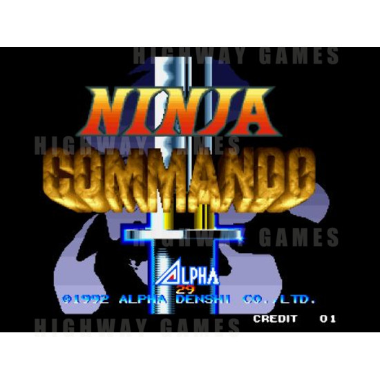 Ninja Commando - Title Screen 27KB JPG