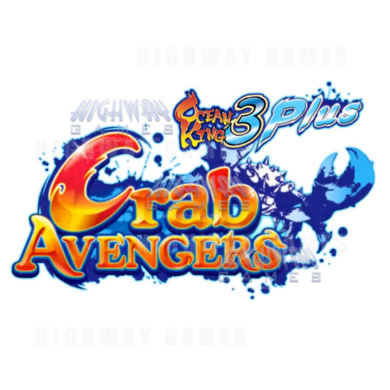 Ocean King 3: Crab Avengers Arcade Fish Machine - 8 players - Ocean King 3 Plus Crab Avengers Logo
