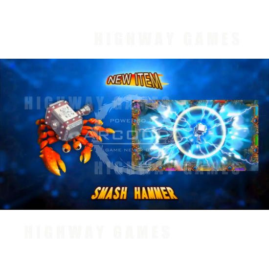 Ocean King 3: Crab Avengers Arcade Fish Machine - 8 players - Smash Hammer Crab