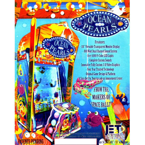 Ocean Pearls Arcade Machine - Ocean Pearls Arcade Machine Brochure