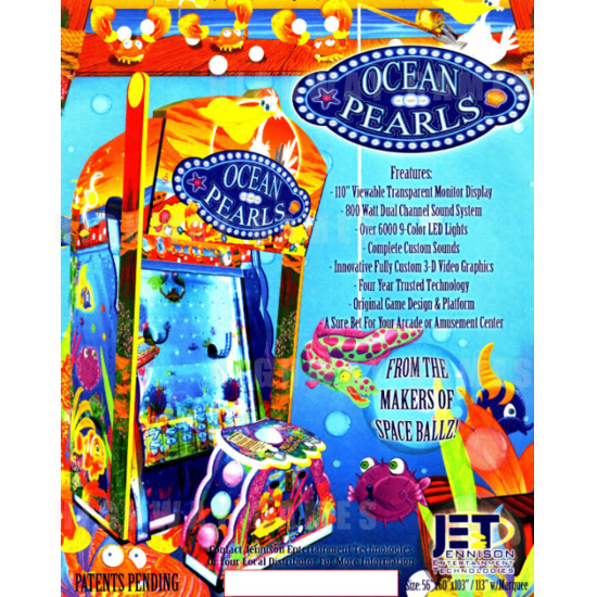 Ocean Pearls Arcade Machine - Ocean Pearls Arcade Machine Brochure