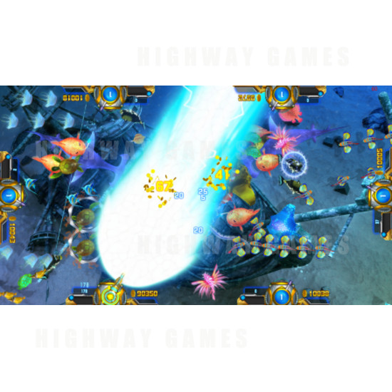Ocean Star 3 Arcade Machine - Ocean Star 3 Feature - Electronic Power Weapon