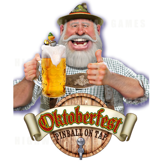 Oktoberfest: Pinball on Tap Pinball Machine - Otto with Logo