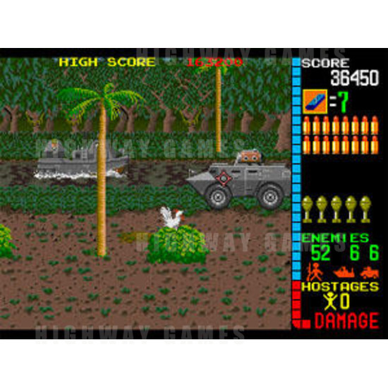 Operation Wolf Arcade Machine - Screenshot
