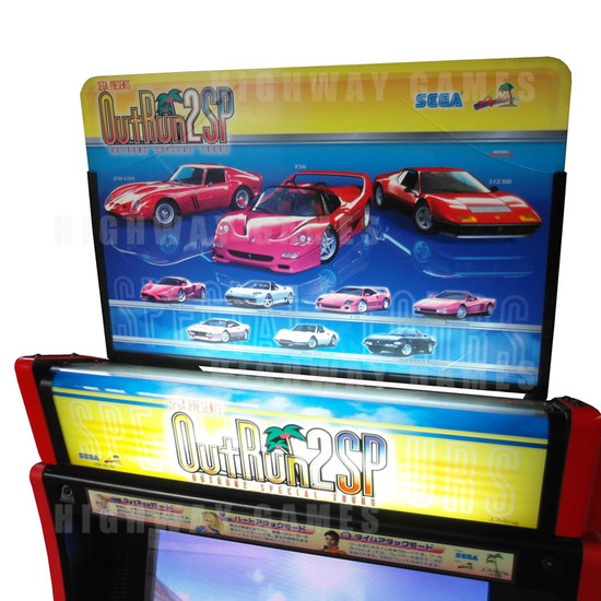 Outrun 2 Arcade Driving Machine - Outrun 2 SP Arcade Driving Machine - Header