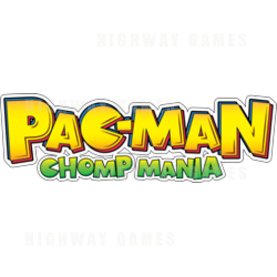 Pac-man Chomp Mania Ticket Redemption Arcade Machine - Logo