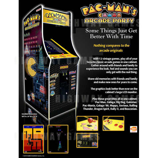 Pac-Man's Arcade Party Upright Arcade Machine - 1780-pac-man-party-upright-brochure.jpg