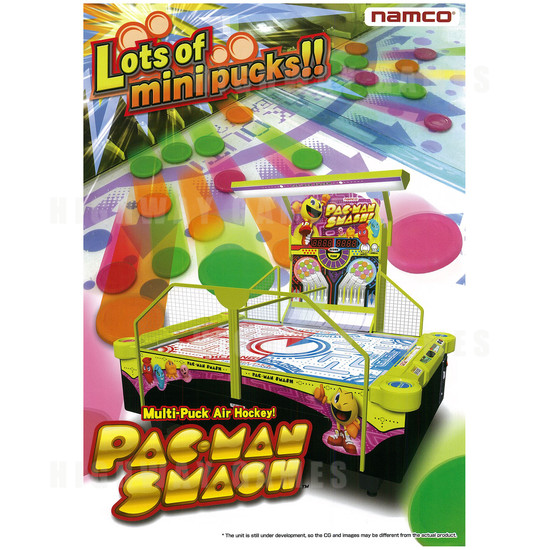 PacMan Smash Air Hockey Table Brochure Front