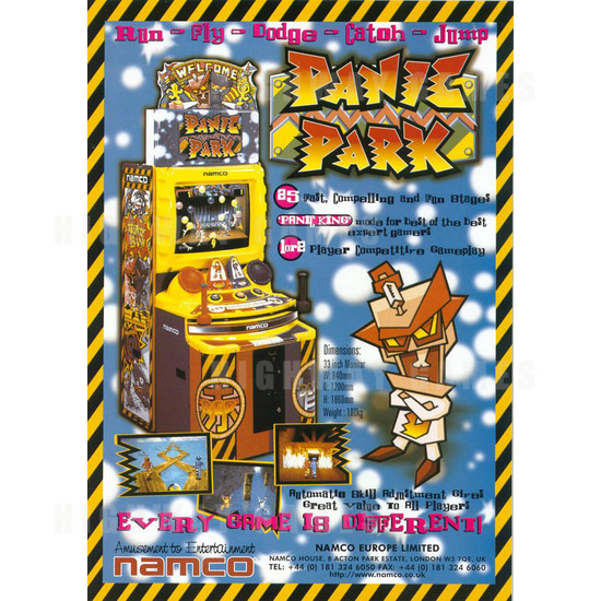 Panic Park SD Arcade Machine - Brochure