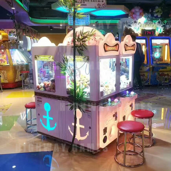 Pirate Treasure 4P Claw Machine - installation