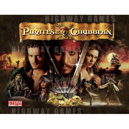 Pirates of the Caribbean Pinball (2006) - Backglass