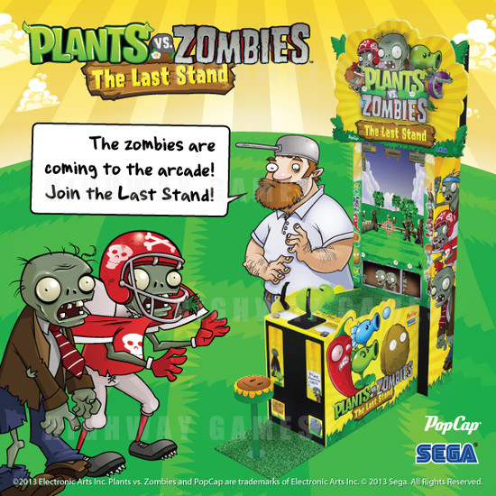 Plants vs. Zombies: The Last Stand Arcade Machine - Brochure