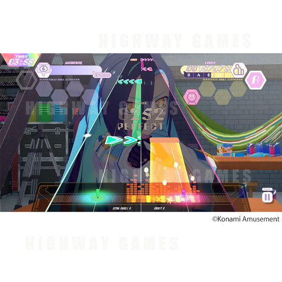 Polaris Chord Rhythm Arcade Machine - Polaris Chord - Gameplay