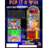 Pop It & Win Arcade Machine - Pop It & Win Arcade Machine Brochure
